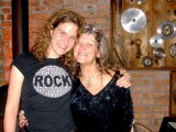 Meike and Caroline after their gig at the Alte Stellmacherei 2010