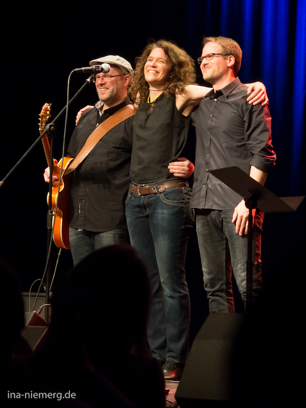Olaf, meike and André live on stage in Braunschweig